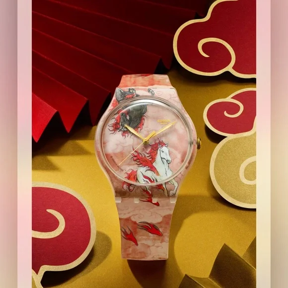 ?SWATCH YEAR OF THE HORSE RIDING THE CLOUDS - NWT - www  display picture 3